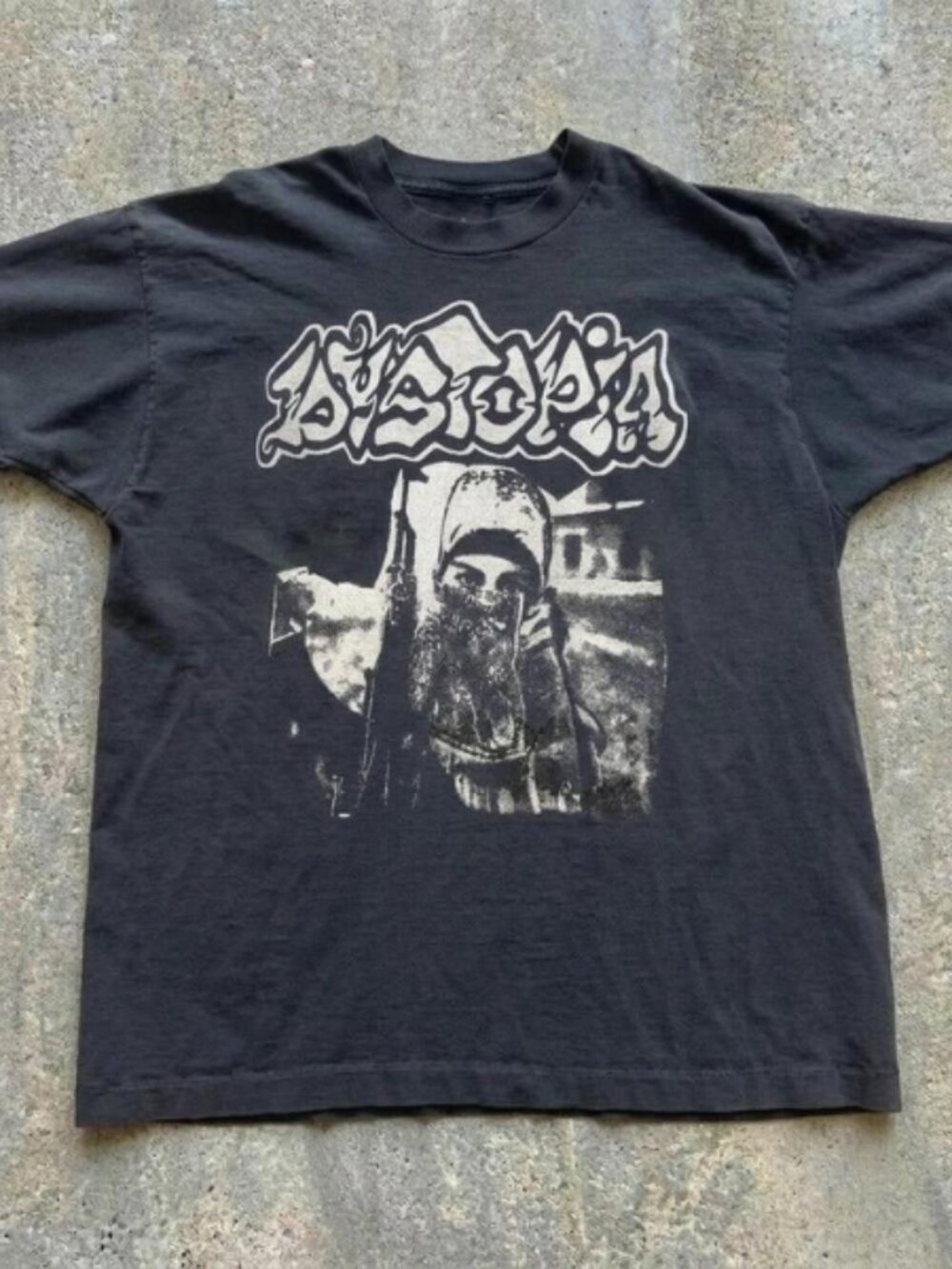 Black Dystopia band tee